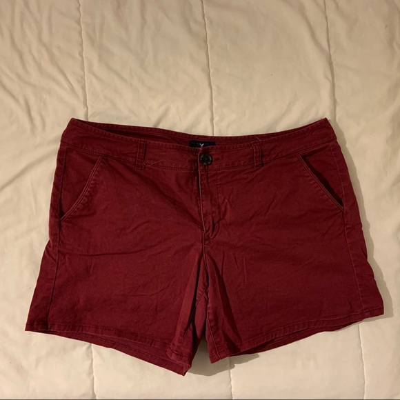 American Eagle Outfitters Pants - American Eagle Burgundy Shorts